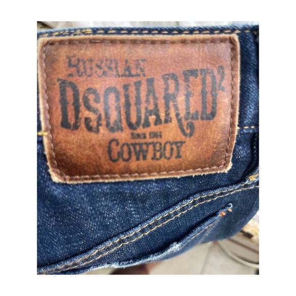DSquared2 Skater Italy distressed patch Medium waist skinny Jean size 40 Small 4 - Picture 6 of 6